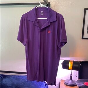 Nike Purple Polo Shirt Classic Design
